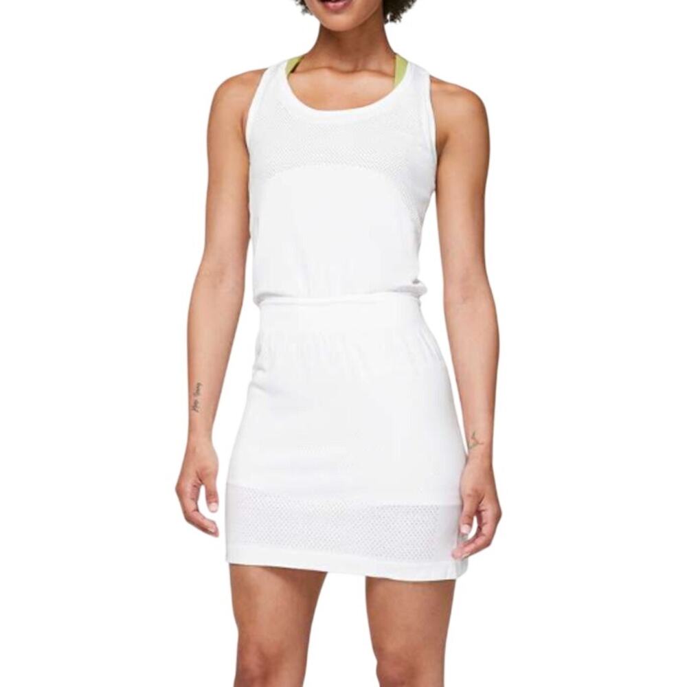 Lululemon Flex On Court White Tennis Athletic Athleisure Workout Casual Dress